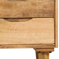 Bedside Cabinet Solid Mango Wood 40x30x59.5 cm FALSE Kings Warehouse 