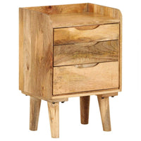 Bedside Cabinet Solid Mango Wood 40x30x59.5 cm FALSE Kings Warehouse Default Title 