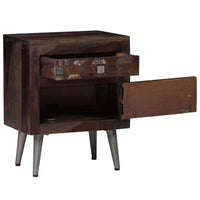Bedside Cabinet Solid Reclaimed Wood 40x30x50 cm FALSE Kings Warehouse 