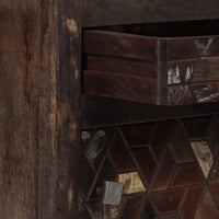 Bedside Cabinet Solid Reclaimed Wood 40x30x50 cm FALSE Kings Warehouse 