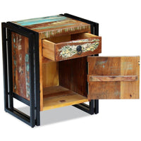 Bedside Cabinet Solid Reclaimed Wood FALSE Kings Warehouse 