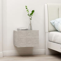 Bedside Cabinets 2 pcs Concrete Grey 40x30x30 cm bedroom furniture Kings Warehouse 