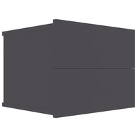 Bedside Cabinets 2 pcs Grey 40x30x30 cm Kings Warehouse 