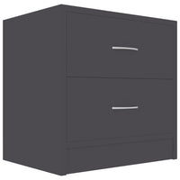 Bedside Cabinets 2 pcs Grey 40x30x40 cm bedroom furniture Kings Warehouse 