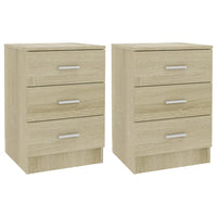 Bedside Cabinets 2 pcs Sonoma Oak 38x35x56 cm Kings Warehouse 