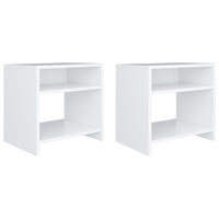 Bedside Cabinets 2 pcs White 40x30x40 cm Kings Warehouse 