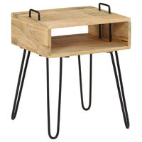 Bedside Table Solid Mango Wood 40x34x47 cm FALSE Kings Warehouse 