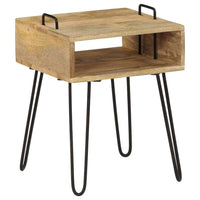 Bedside Table Solid Mango Wood 40x34x47 cm FALSE Kings Warehouse Default Title 