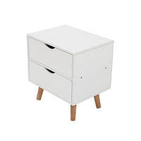 Bedside Tables Drawers Side Table Nightstand White Storage Cabinet Wood Kings Warehouse 