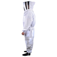 Beekeeping Bee Full Suit 3 Layer Mesh Ultra Cool Ventilated Hoodie Veil Beekeeping Protective Gear Size M Kings Warehouse 