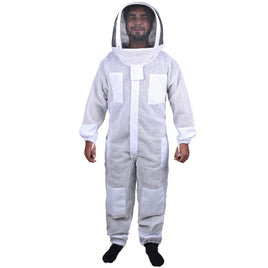Beekeeping Bee Full Suit 3 Layer Mesh Ultra Cool Ventilated Hoodie Veil Beekeeping Protective Gear Size M Kings Warehouse