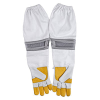 Beekeeping Bee Gloves Cow Hide Ventilated  Heavy Duty Gloves  L