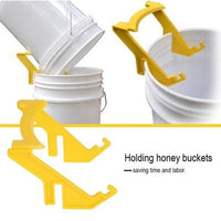 Beekeeping Honey Gallon Plastic Bucket Holder Brackets 2PC Kings Warehouse 