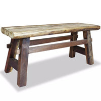 Bench Solid Reclaimed Wood 100x28x43 cm Kings Warehouse 