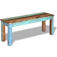Bench Solid Reclaimed Wood 110x35x45 cm Kings Warehouse 