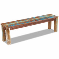 Bench Solid Reclaimed Wood 160x35x46 cm Kings Warehouse 