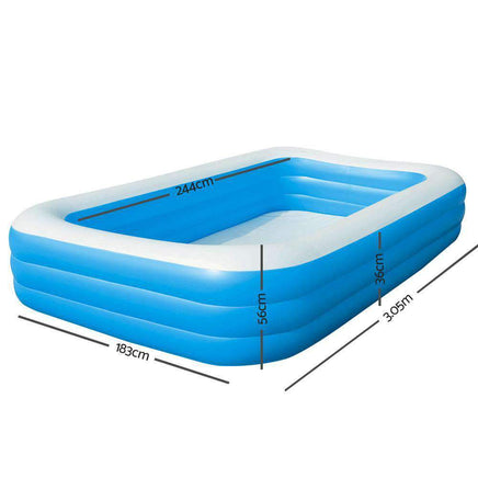 Bestway Inflatable Kids Above Ground Swimming Pool Kings Warehouse 