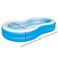 Bestway Inflatable Kids Pool Swimming Pool Family Pools 2.62m x 1.57m x 46cm Kings Warehouse 