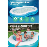 Bestway Inflatable Kids Pool Swimming Pool Family Pools 2.62m x 1.57m x 46cm Kings Warehouse 