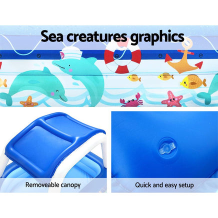 Bestway Kids Play Pools Above Ground Inflatable Swimming Pool Canopy Sunshade Pool & Accessories Kings Warehouse 