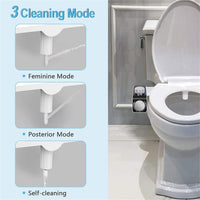 Bidet Toilet Seat Dual Nozzles Self-Cleaning Wash Hot Cold Mixer Water Sprayer Kings Warehouse 