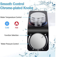 Bidet Toilet Seat Dual Nozzles Self-Cleaning Wash Hot Cold Mixer Water Sprayer Kings Warehouse 