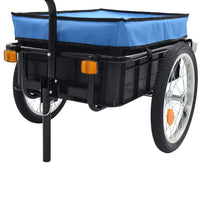 Bike Cargo Trailer/Hand Wagon 155x61x83 cm Steel Blue Kings Warehouse 