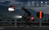 Bike LED Light 550LM Front and Back USB Rechargeable with 4000mAh Power Bank and IPX4 Waterproof Kings Warehouse 