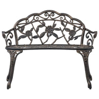 Bistro Bench 100cm Bronze Cast Aluminium Kings Warehouse 