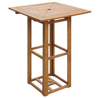 Bistro Table 75x75x110 cm Solid Acacia Wood Kings Warehouse 