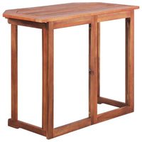 Bistro Table 90x50x75 cm Solid Acacia Wood Kings Warehouse 