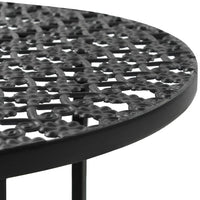 Bistro Table Black 40x70 cm Metal Kings Warehouse 