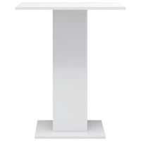 Bistro Table High Gloss White 60x60x75 cm Kings Warehouse 