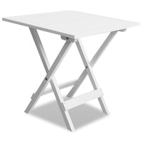 Bistro Table White 46x46x47 cm Solid Acacia Wood Kings Warehouse 