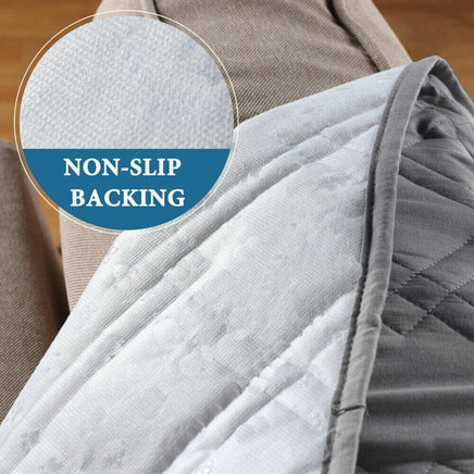 Black XL Recliner Waterproof Recliner Chair Cover with Non Slip Strap Slip Cover for Recliner Kings Warehouse 