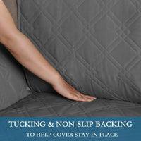 Black XL Recliner Waterproof Recliner Chair Cover with Non Slip Strap Slip Cover for Recliner Kings Warehouse 