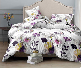 Bloom Queen Size Duvet Doona Quilt Cover Set Kings Warehouse 