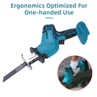 Blue Cordless Electric Reciprocating Saw Cutter with Blades without battery Kings Warehouse 