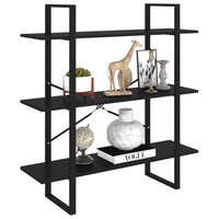 Book Cabinet Black 100x30x105 cm Storage Supplies Kings Warehouse 
