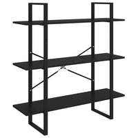 Book Cabinet Black 100x30x105 cm Storage Supplies Kings Warehouse 