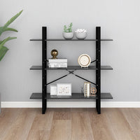 Book Cabinet Grey 100x30x105 cm Storage Supplies Kings Warehouse 
