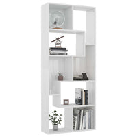 Book Cabinet High Gloss White 67x24x161 cm Living room Kings Warehouse 