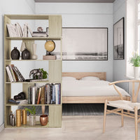 Book Cabinet/Room Divider Sonoma Oak 80x24x159 cm Storage Supplies Kings Warehouse 