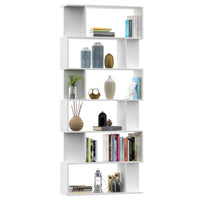 Book Cabinet/Room Divider White 80x24x192 cm Kings Warehouse 