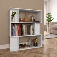 Book Cabinet/Room Divider White 80x24x96 cm