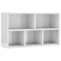 Book Cabinet/Sideboard High Gloss White 50x25x80 cm Kings Warehouse 