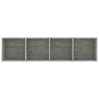 Book Cabinet/TV Cabinet Concrete Grey 143x30x36 cm living room Kings Warehouse 