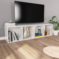 Book Cabinet/TV Cabinet High Gloss White 36x30x143 cm Kings Warehouse 