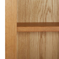Bookcase 45x22.5x82 cm Solid Oak Wood Storage Supplies Kings Warehouse 