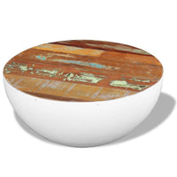 Bowl Shaped Coffee Table Solid Reclaimed Wood 60x60x30 cm Kings Warehouse 